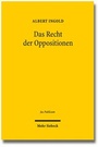 Cover: Das Recht der Oppositionen - Mohr Siebeck