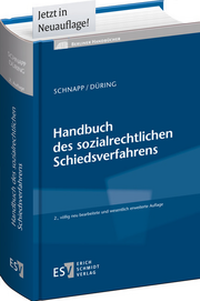 Abbildung von: Handbuch des sozialrechtlichen Schiedsverfahrens - Erich Schmidt Verlag