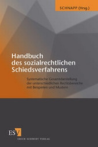 Abbildung von: Handbuch des sozialrechtlichen Schiedsverfahrens - Erich Schmidt Verlag