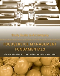 Enlarge image Cover: Foodservice Management Fundamentals, Study Guide - Wiley