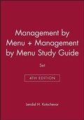 Cover: Management by Menu, 4e & Management by Menu Study Guide Set - Wiley