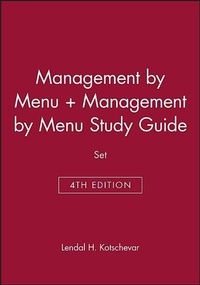 Abbildung von: Management by Menu, 4e & Management by Menu Study Guide Set - Wiley