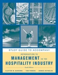 Cover: Study Guide to accompany Introduction to Management in the Hospitality Industry, 10e - Wiley