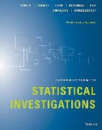 Enlarge image Cover: Introduction to Statistical Investigations - Wiley