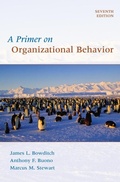 Cover: A Primer on Organizational Behavior - Wiley