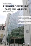 Cover: Financial Accounting Theory and Analysis: Text and Cases - Wiley