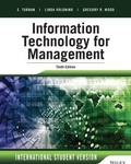 Cover: Information Technology for Management - Wiley