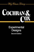 Cover: Experimental Designs - Wiley