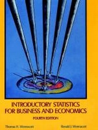 Enlarge image Cover: Introductory Statistics for Business and Economics - Wiley