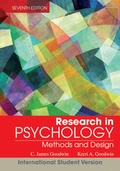 Cover: Research In Psychology - Wiley