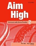 Cover: Aim High: Level 2: Workbook with Online Practice - Oxford University Press