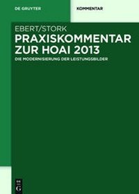 Abbildung von: Praxiskommentar zur HOAI 2013 - De Gruyter