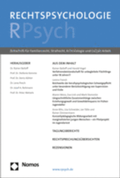 Abbildung von: RPsych - Rechtspsychologie - Nomos