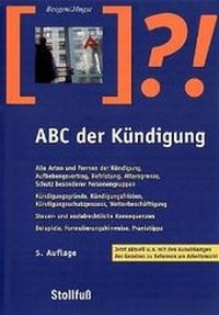 Abbildung von: ABC der Kündigung - Stollfuß