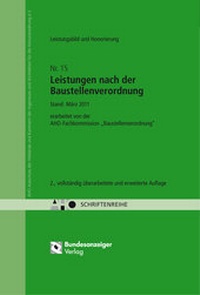 Abbildung von: Leistungsbild und Honorierung - Leistungen nach der Baustellenverordnung - Reguvis Fachmedien