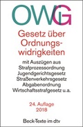 Cover: Gesetz &uuml;ber Ordnungswidrigkeiten: OWiG - dtv