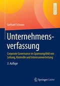 Cover: Unternehmensverfassung - Springer Gabler