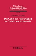 Abbildung von: Das Gebot der Vollwertigkeit im GmbH- und Aktienrecht - C.H.BECK
