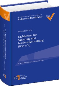 Abbildung von: Fachberater für Sanierung und Insolvenzverwaltung (DStV e. V.) - Erich Schmidt Verlag