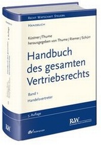 Abbildung von: Handbuch des gesamten Vertriebsrechts - Fachmedien Recht und Wirtschaft