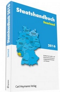 Abbildung von: Staatshandbuch Saarland 2016 - Carl Heymanns Verlag