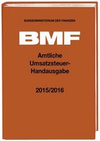 Abbildung von: Amtliche Umsatzsteuer-Handausgabe 2015/2016 - Stollfuß