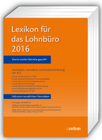 Abbildung von: Lexikon für das Lohnbüro 2016 - Rehm