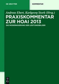 Abbildung von: Praxiskommentar zur HOAI 2013 - De Gruyter