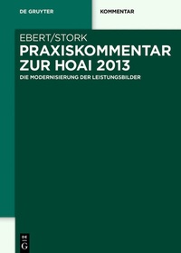 Abbildung von: Praxiskommentar zur HOAI 2013 - De Gruyter