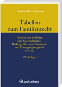 Abbildung von: Tabellen zum Familienrecht - TzFamR - Luchterhand