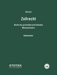 Abbildung von: Zollrecht Kommentar - Online - Stollfuß