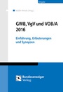 Cover: GWB, VgV und VOB/A 2016 - Reguvis Fachmedien