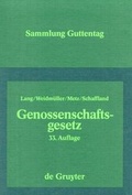 Cover: Genossenschaftsgesetz - De Gruyter