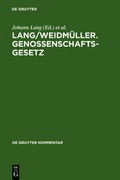 Cover: Genossenschaftsgesetz - De Gruyter