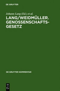 Abbildung von: Genossenschaftsgesetz - De Gruyter