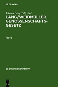 Abbildung von: Genossenschaftsgesetz - De Gruyter