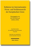 Cover: Koh&auml;renz im Internationalen Privat- und Verfahrensrecht der Europ&auml;ischen Union - Mohr Siebeck