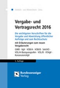 Cover: Vergabe- und Vertragsrecht 2016 - Reguvis Fachmedien