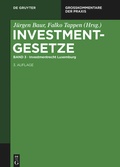 Cover: Investmentrecht Luxemburg - De Gruyter