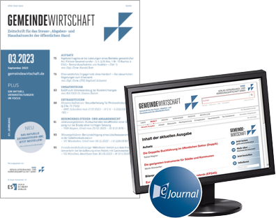Bild von Print- und Onlineversion der Zeitschrift Gemeindewirtschaft