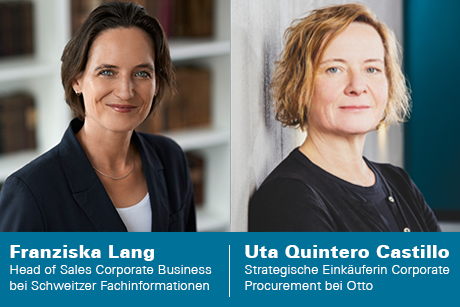 Porträt von Franziska Lang und Ute Quintero Castillo mit Positionsbeschreibungen