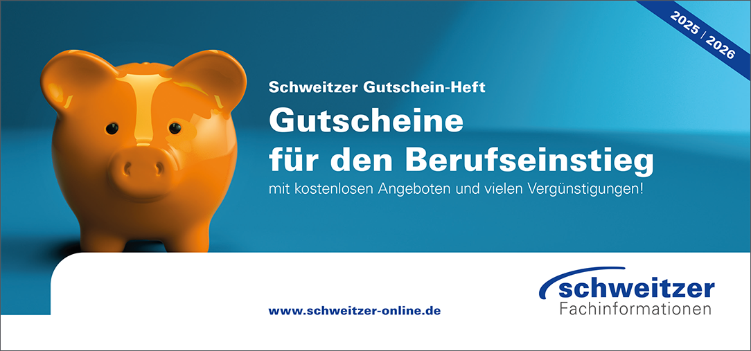 Link zur PDF Schweitzer Gutscheinheft f&uuml;r den Berufseinstieg